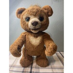FurReal Cubby The Curious Bear Interactive Plush Toy Fur Real Tested & Working